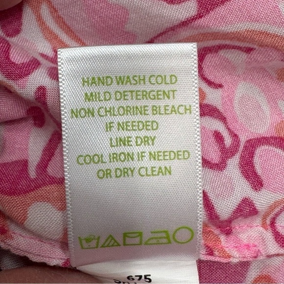 Lilly Pulitzer Sarasota Pintucked Tunic Dress Mini Mango Salsa Size XS Women - Picture 11 of 16